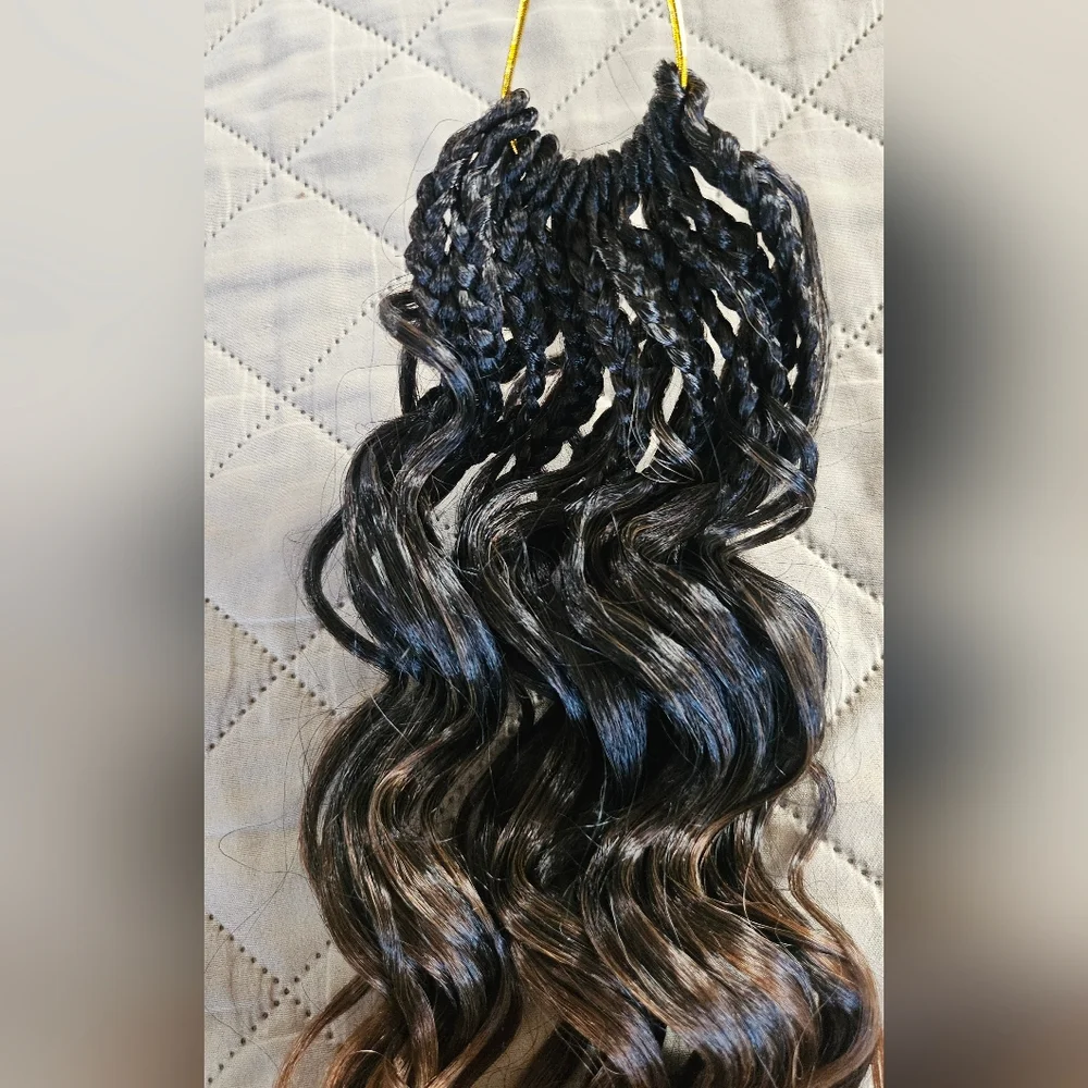 New Crochet hair, about 17 inches, 4 pack, braids